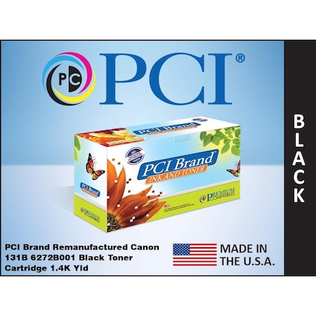 Pci Pci Canon 6272B001Aa 131 Black Toner 6272B001AA-PCI
